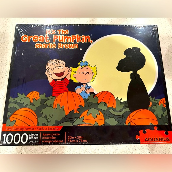 Brand New 🆕 in Box 📦 Great Pumpkin Charlie Brown 1000 piece puzzle - Picture 1 of 2